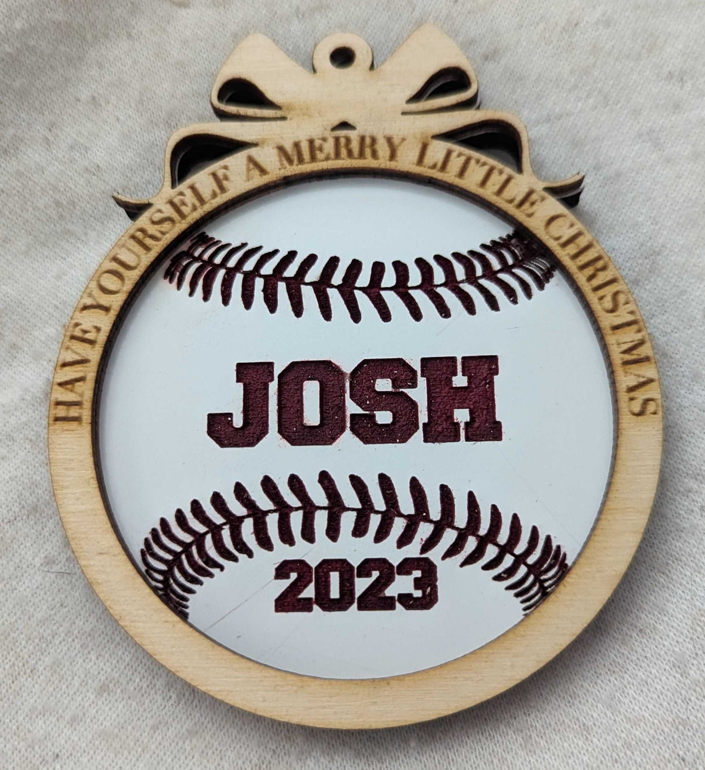 Baseball Christmas Ornament