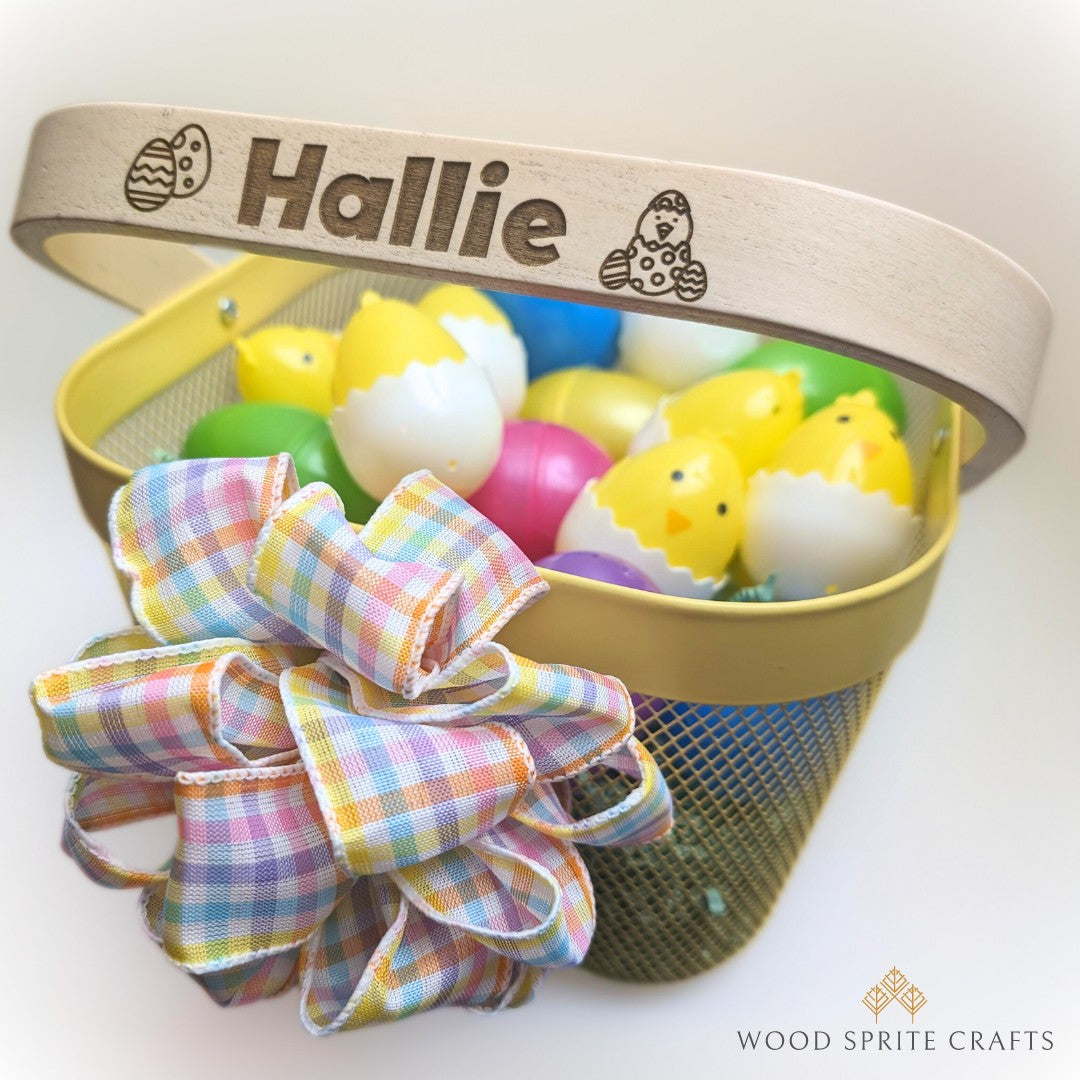 Easter Basket, personalized handle