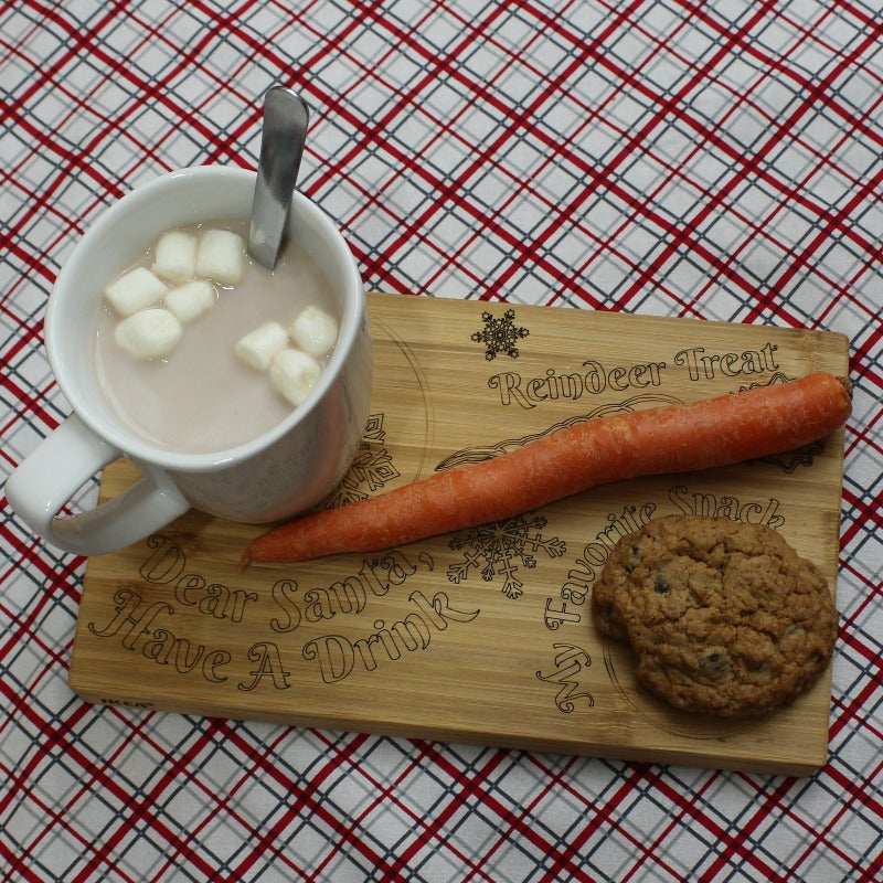 Dear Santa, Have A Drink. My Favorite Snack. Reindeer Treat.